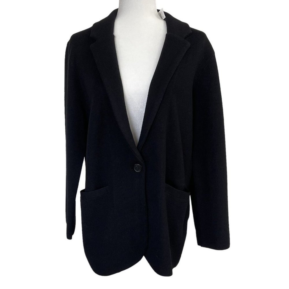 J Crew Sweater Cardigan Jacket Size Medium M Open Front Re Imagined‎ Merino Wool